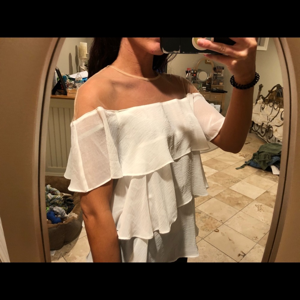 Atina Cristina Short Sleeve Blouse - Picture 2 of 4